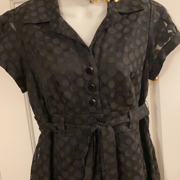 Signature - Black chiffon Dress - Picture 4 of 10